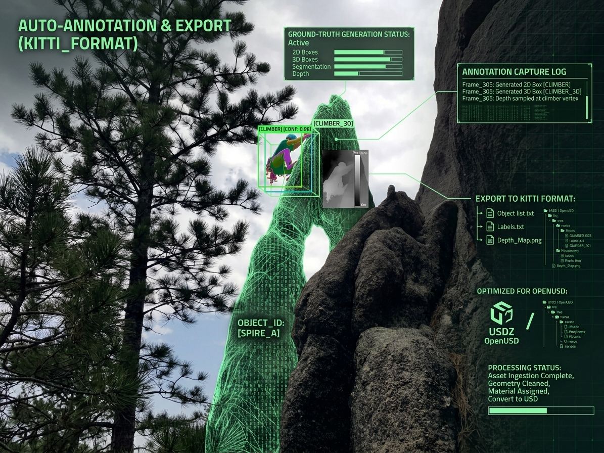 Auto-annotation and dataset export