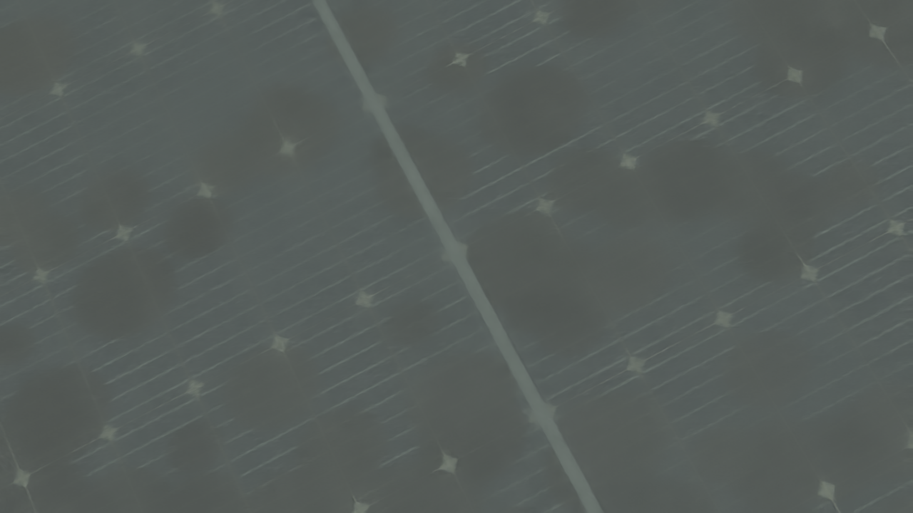 Solar module with dust soiling on visible busbars